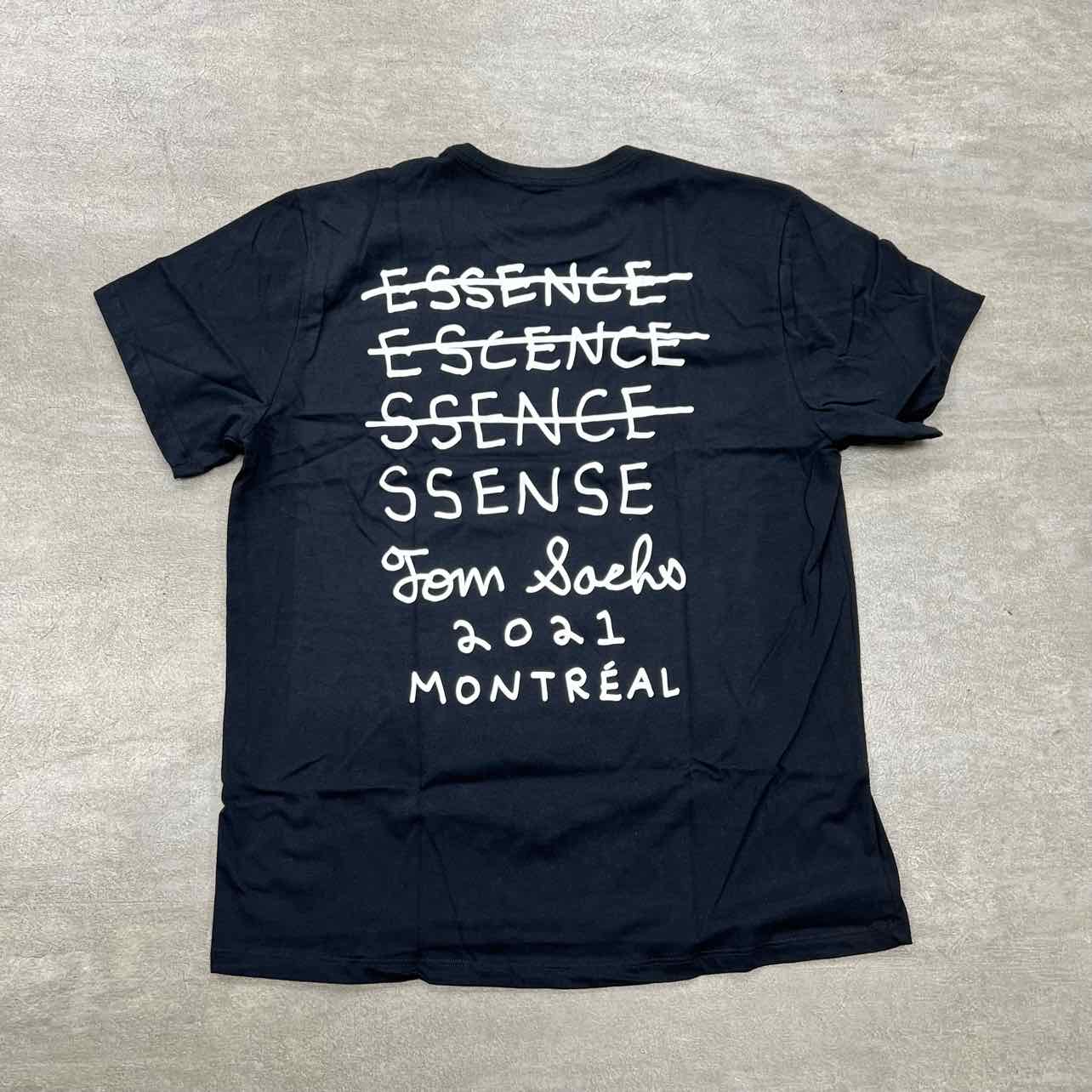 Tom Sachs T-Shirt &quot;SSENSE&quot; Black New Size M
