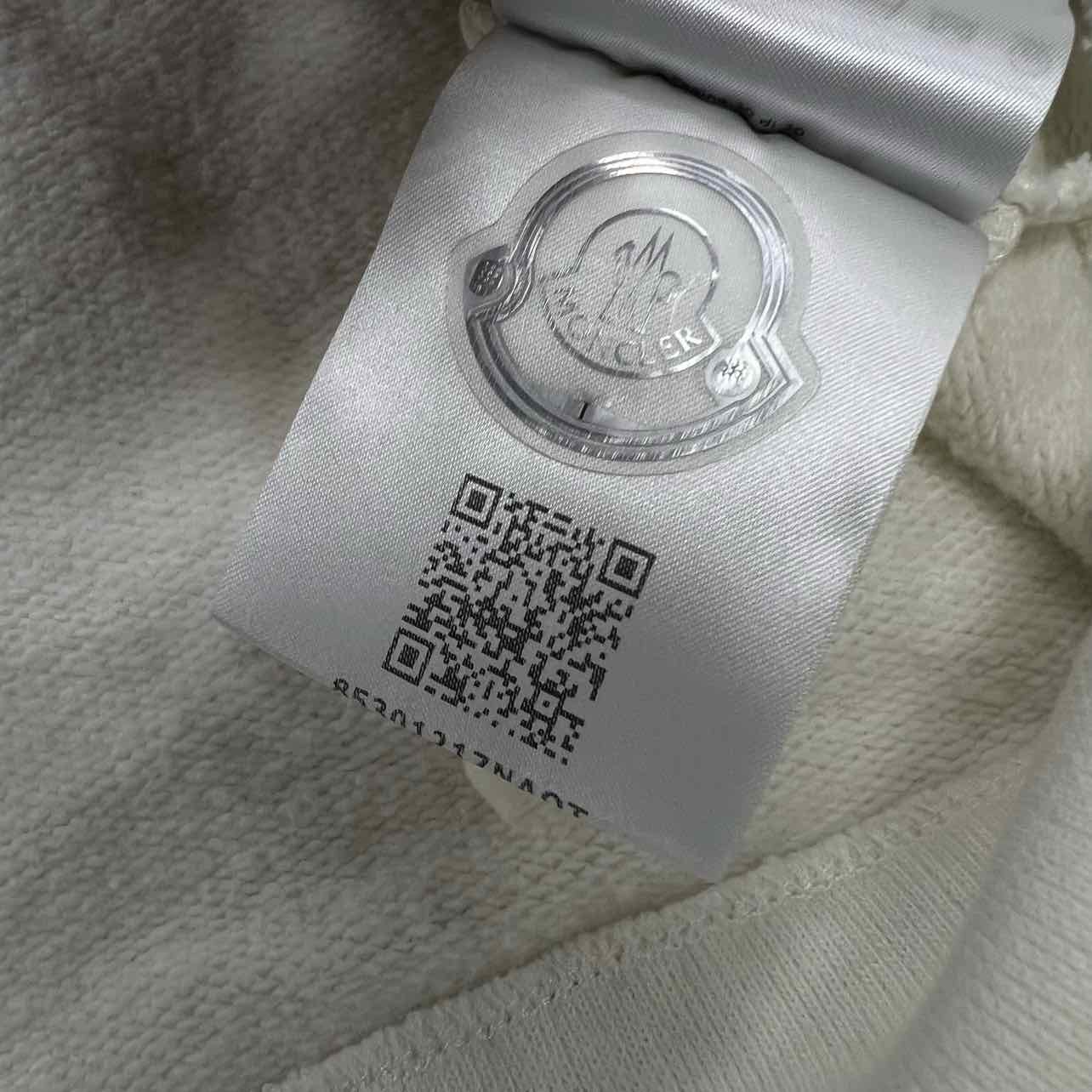 Moncler Hoodie "EMBROIDERED" Cream Used Size XL