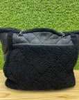 Chanel Handbag "SHEARLING" Used Black