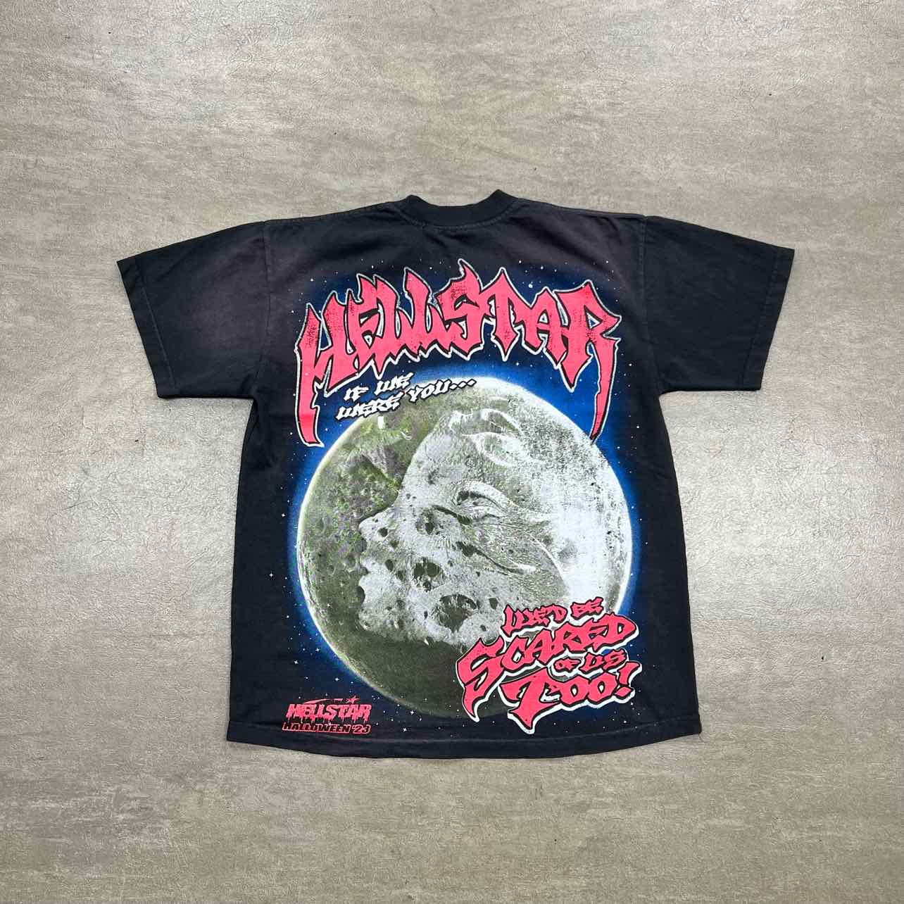 Hellstar T-Shirt "FULL MOON" Black New Size M