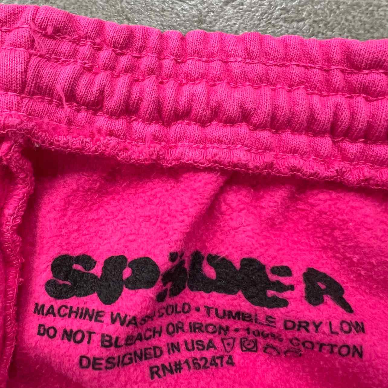 Sp5der Sweatpants &quot;P*NK&quot; Pink New Size L