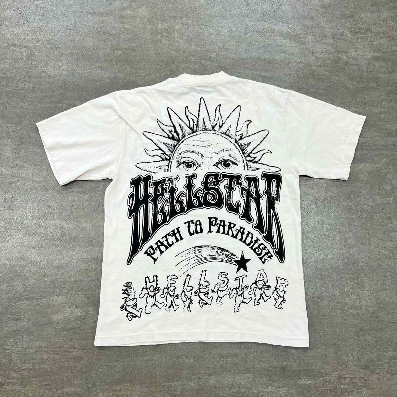 Hellstar T-Shirt &quot;DANCING STARS BEAR&quot; Cream New Size S