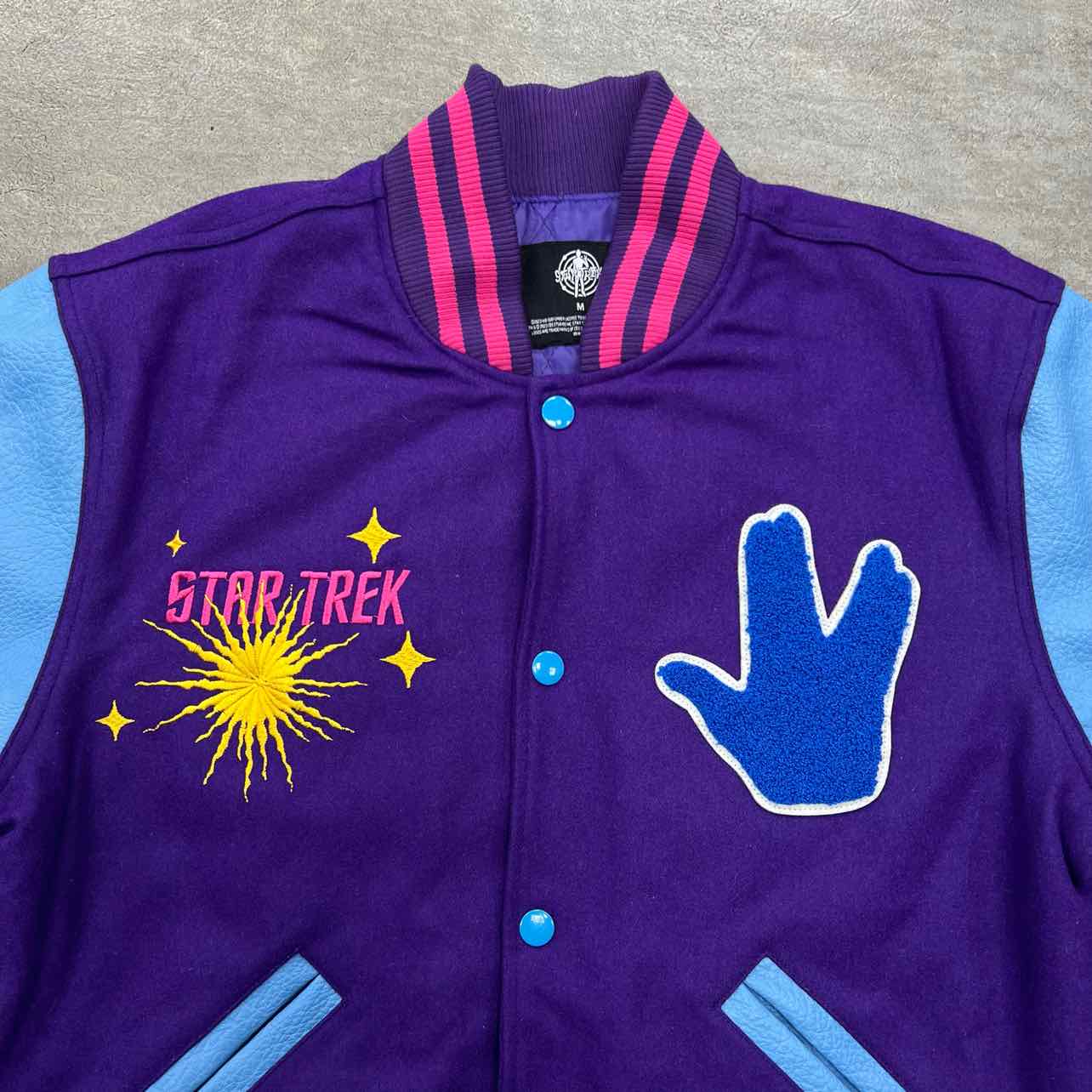 Kid Cudi Varsity Jacket &quot;STAR TREK&quot; Multi-Color New Size M