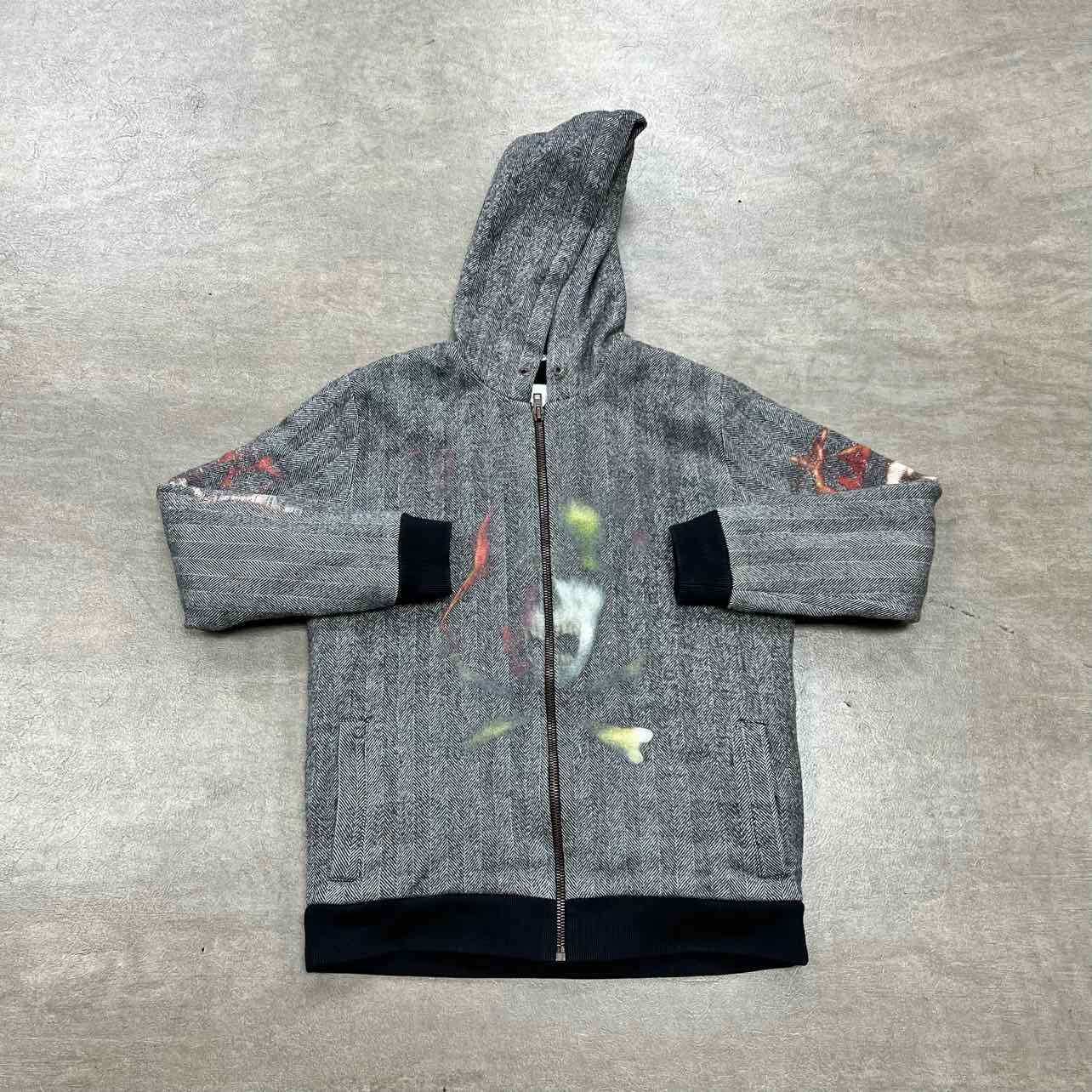 Givenchy Zip Up "HEAVY METAL" Grey Used Size M