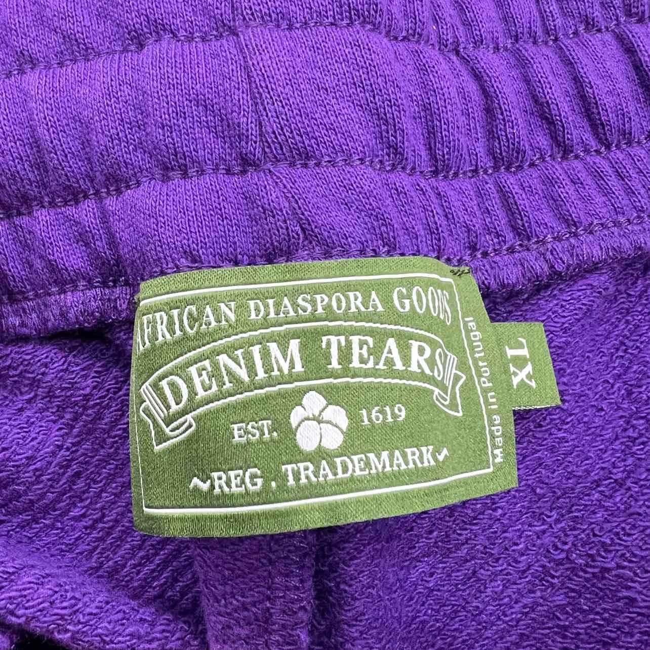 Denim Tears Shorts "COTTON WREATH" Purple New Size XL