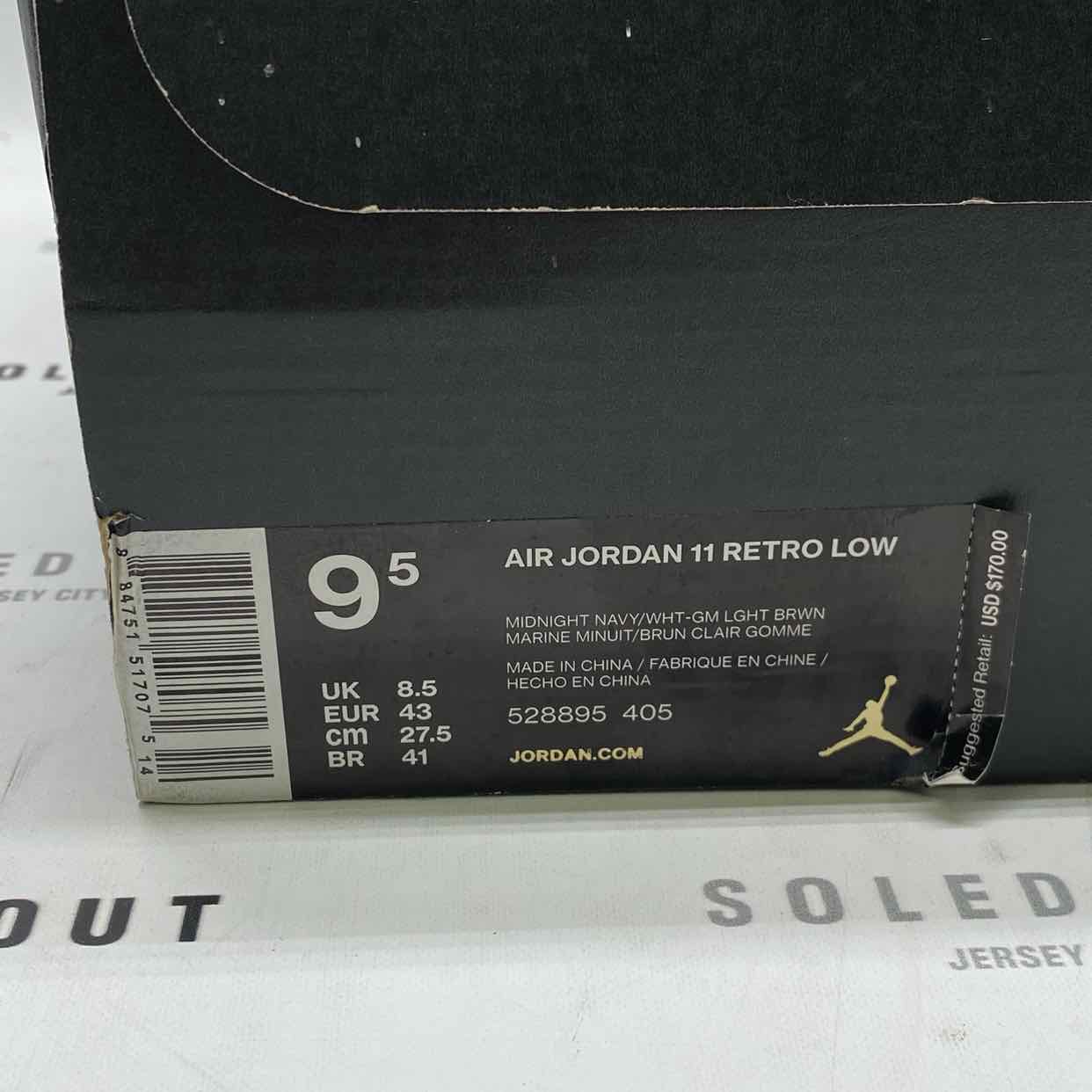Air Jordan 11 Retro Low &quot;Midnight Navy&quot; 2016 Used Size 9.5