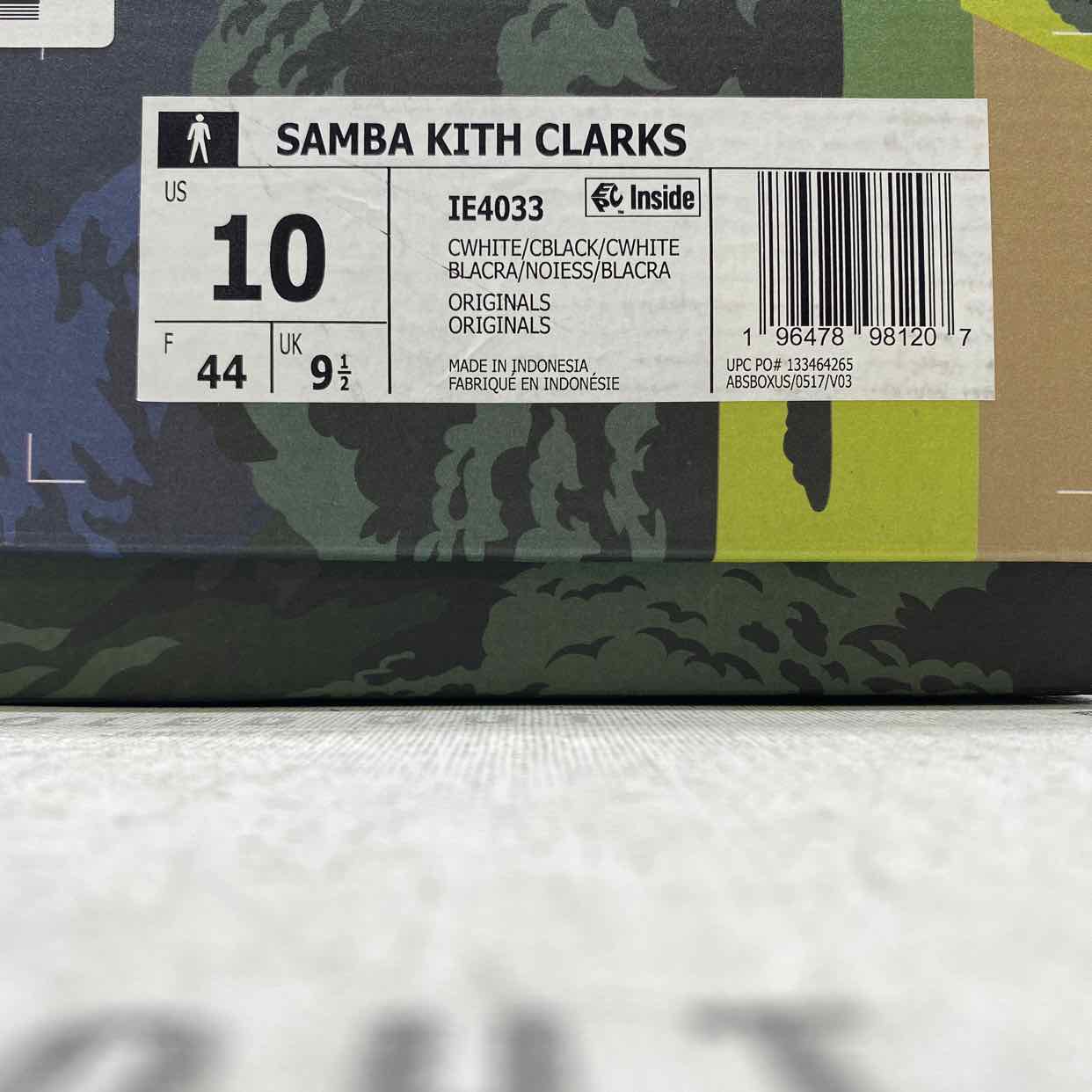 Adidas Clarks Samba &quot;Ronnie Fieg White Black&quot; 2023 New Size 10