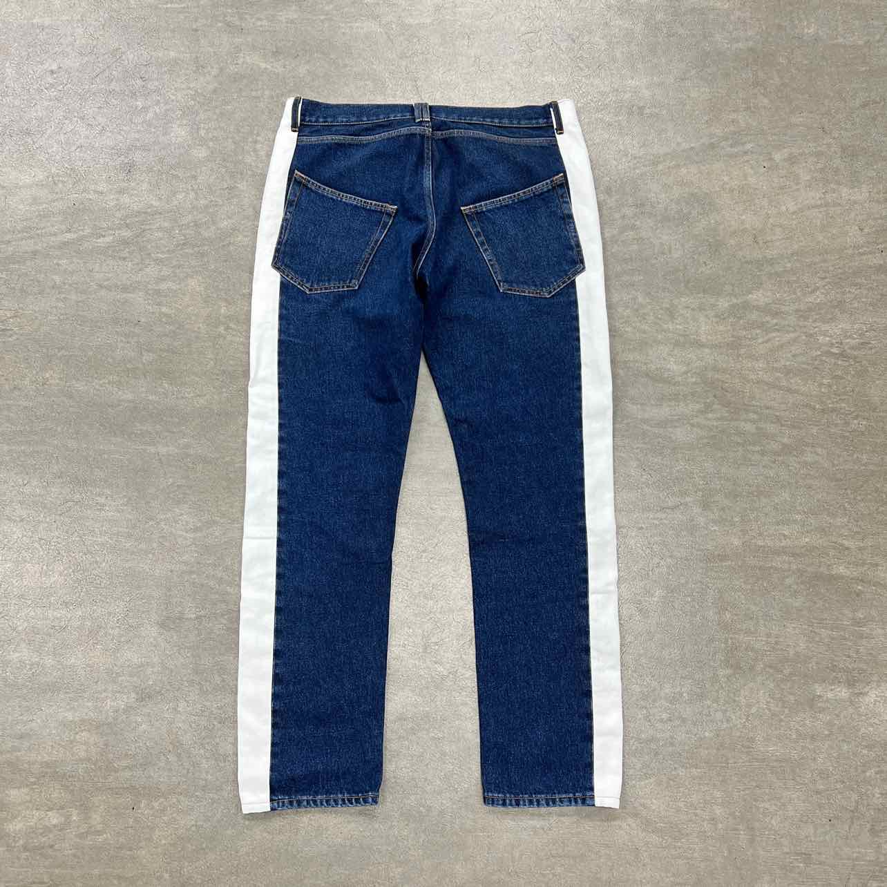 OFF-WHITE Jeans &quot;SIDE STRIPE&quot; Blue Used Size 38