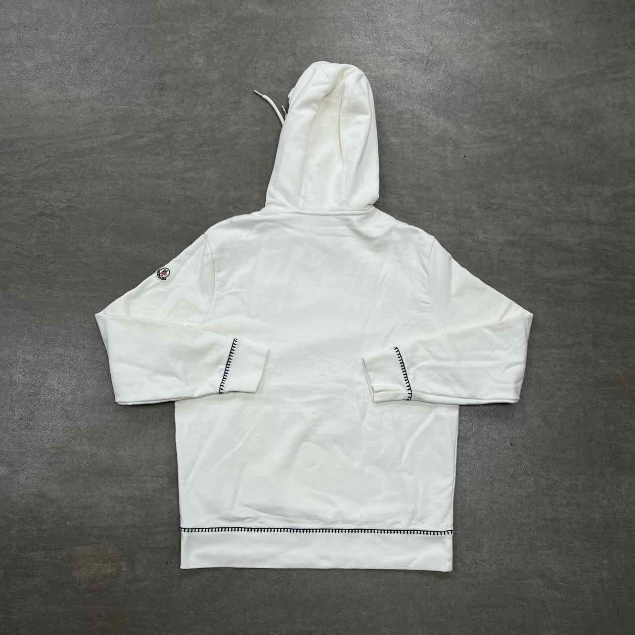 Moncler Hoodie "EMBROIDERED" Cream Used Size XL