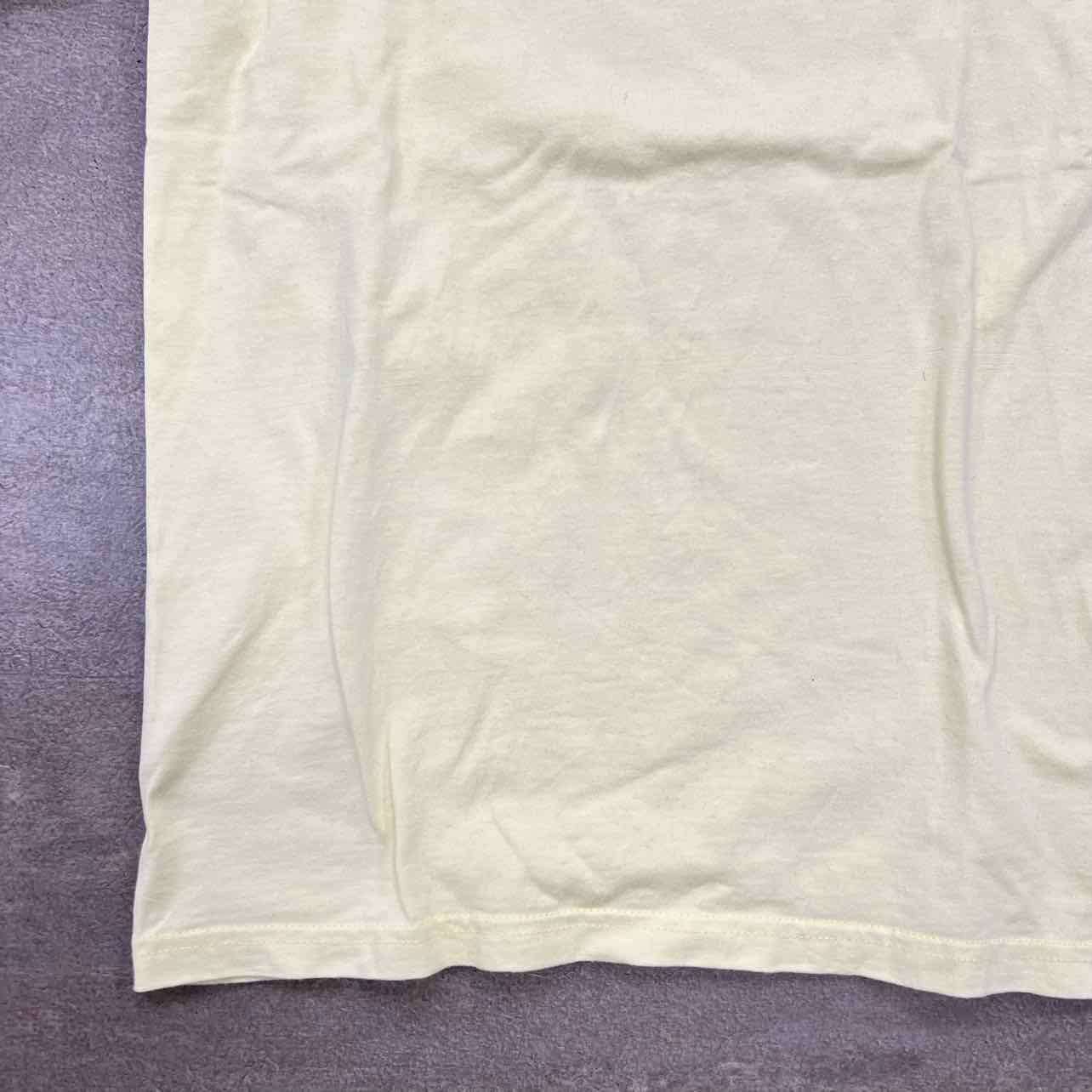 Supreme T-Shirt &quot;BOX LOGO KAWS&quot; Pale Yellow Used Size S