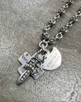 Chrome Hearts Necklace "SKULL" Used Silver