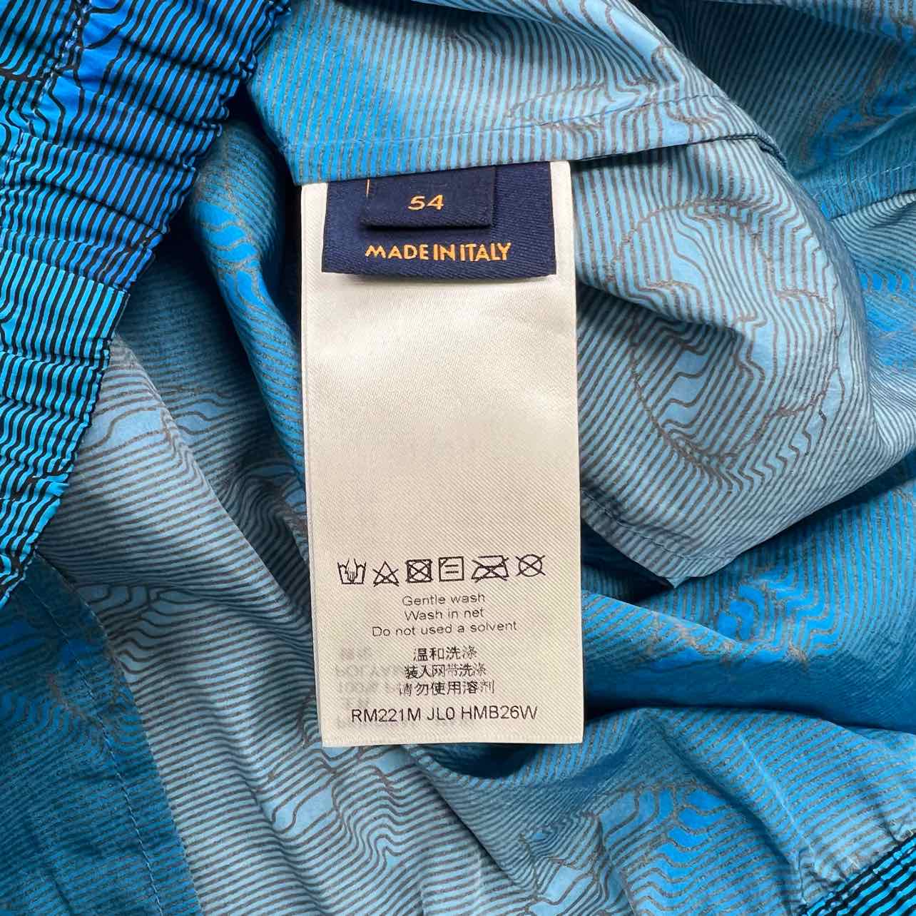 Louis Vuitton Track Jacket &quot;MONOGRAM&quot; Blue Used Size 54