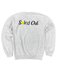 Soled Out Crewneck Sweater "EXPENSIVE" Ash New Size XL