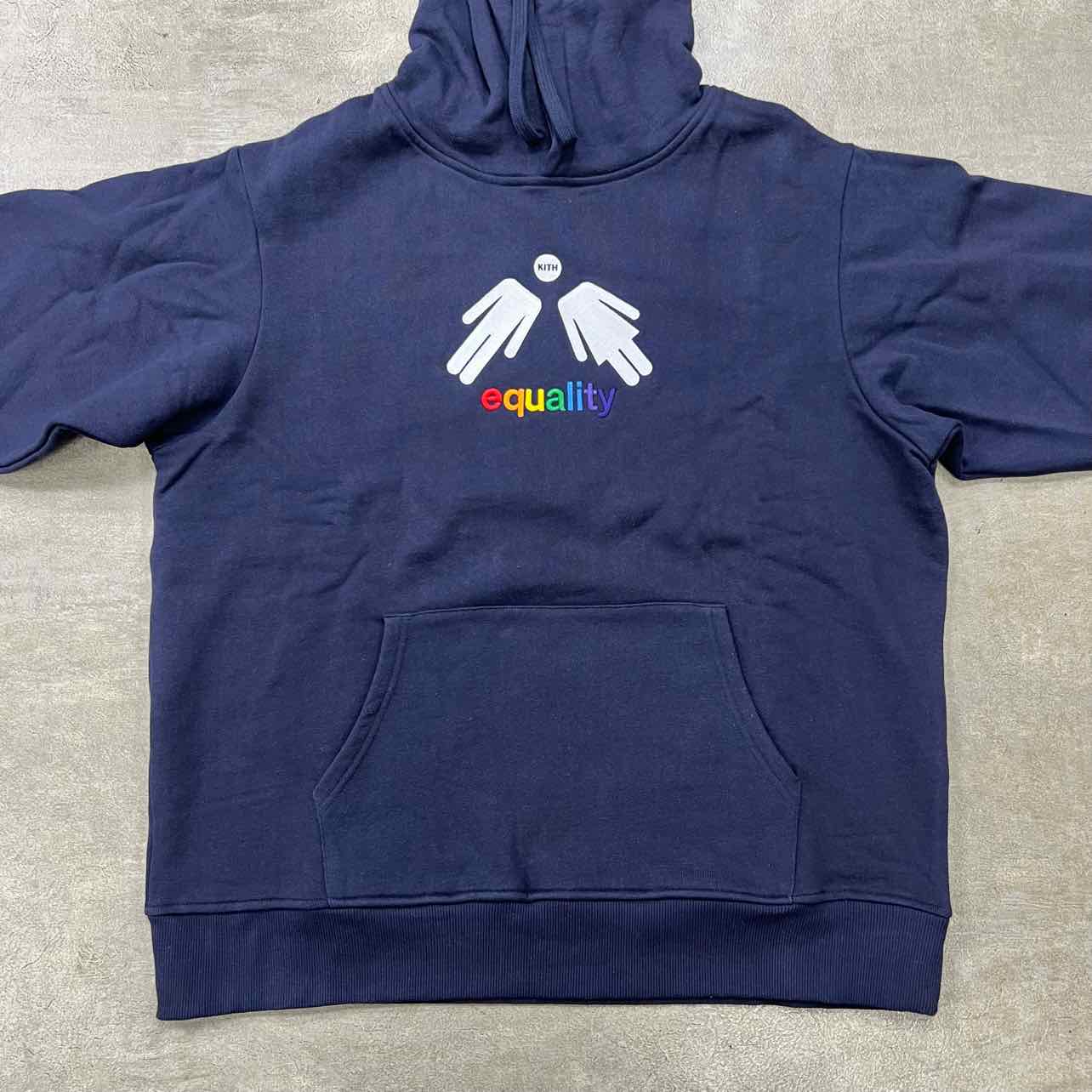 Kith Hoodie &quot;EQUALITY&quot; Navy New Size XL