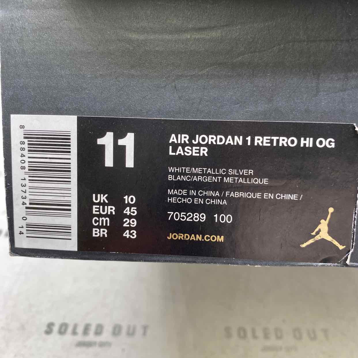 Air Jordan 1 Retro High OG &quot;Laser&quot; 2015 Used Size 11