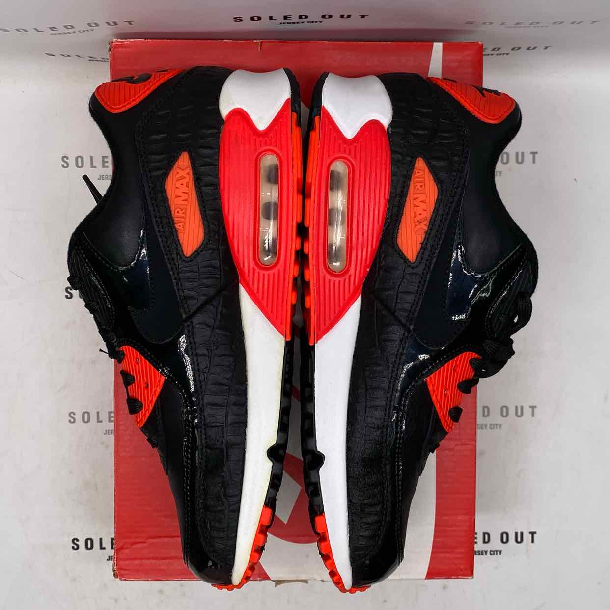 Nike Air Max 90 &quot;Black Croc Infrared&quot; 2015 Used Size 10