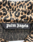 Palm Angels Half Zip Hoodie "CHEETAH" Multi-Color Used Size 2XL