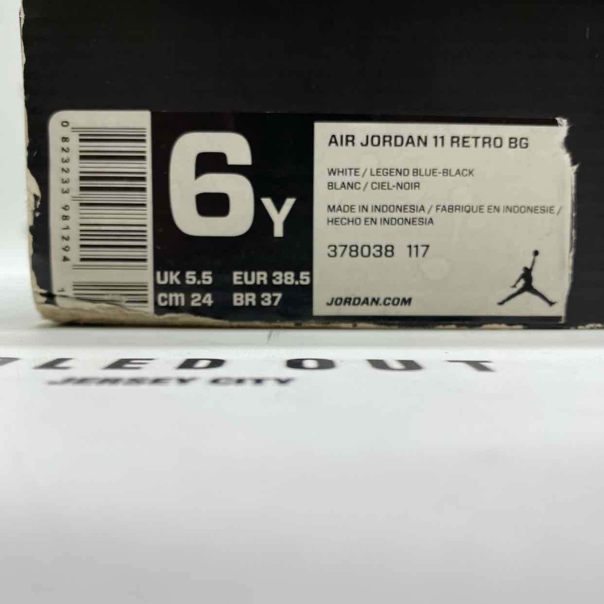 Air Jordan (GS) 11 Retro &quot;Legend Blue&quot; 2014 Used Size 6Y