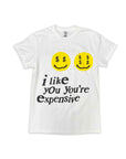 Soled Out T-Shirt "EXPENSIVE" White New Size 2XL