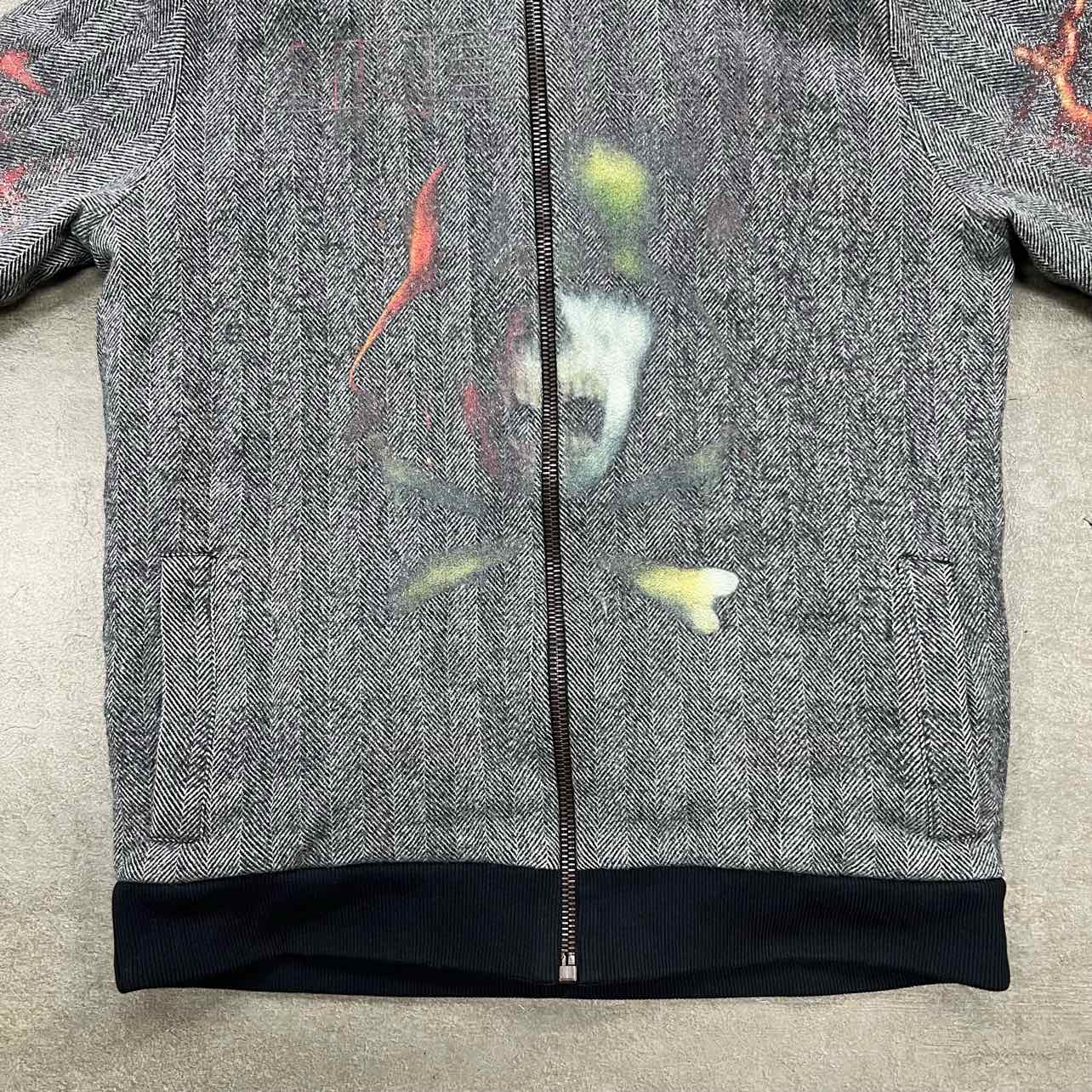 Givenchy Zip Up &quot;HEAVY METAL&quot; Grey Used Size M