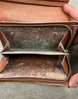 Louis Vuitton Wallet "MONOGRAM ZIPPER" Used Brown