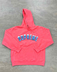 Supreme Hoodie "ICY ARC" Bright Coral New Size L