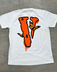 Vlone T-Shirt "BUTTERFLY" White New Size L