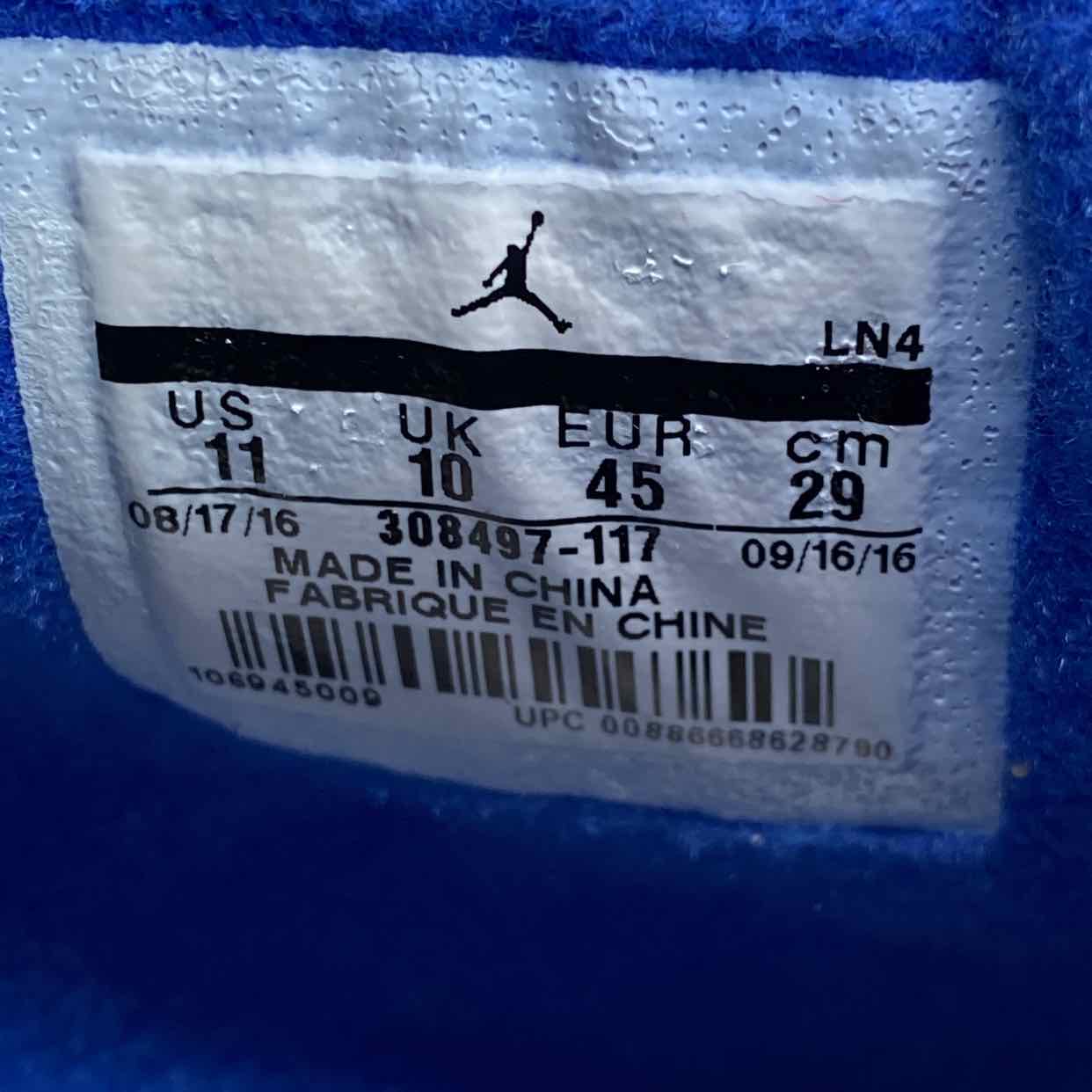 Air Jordan 4 Retro &quot;Motorsports&quot; 2017 Used Size 11