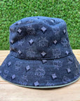 MCM Bucket Hat "JACQUARD" New Grey Size OS