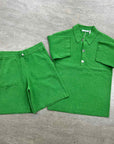 Helmut Lang Set "TERRY" Green New Size S