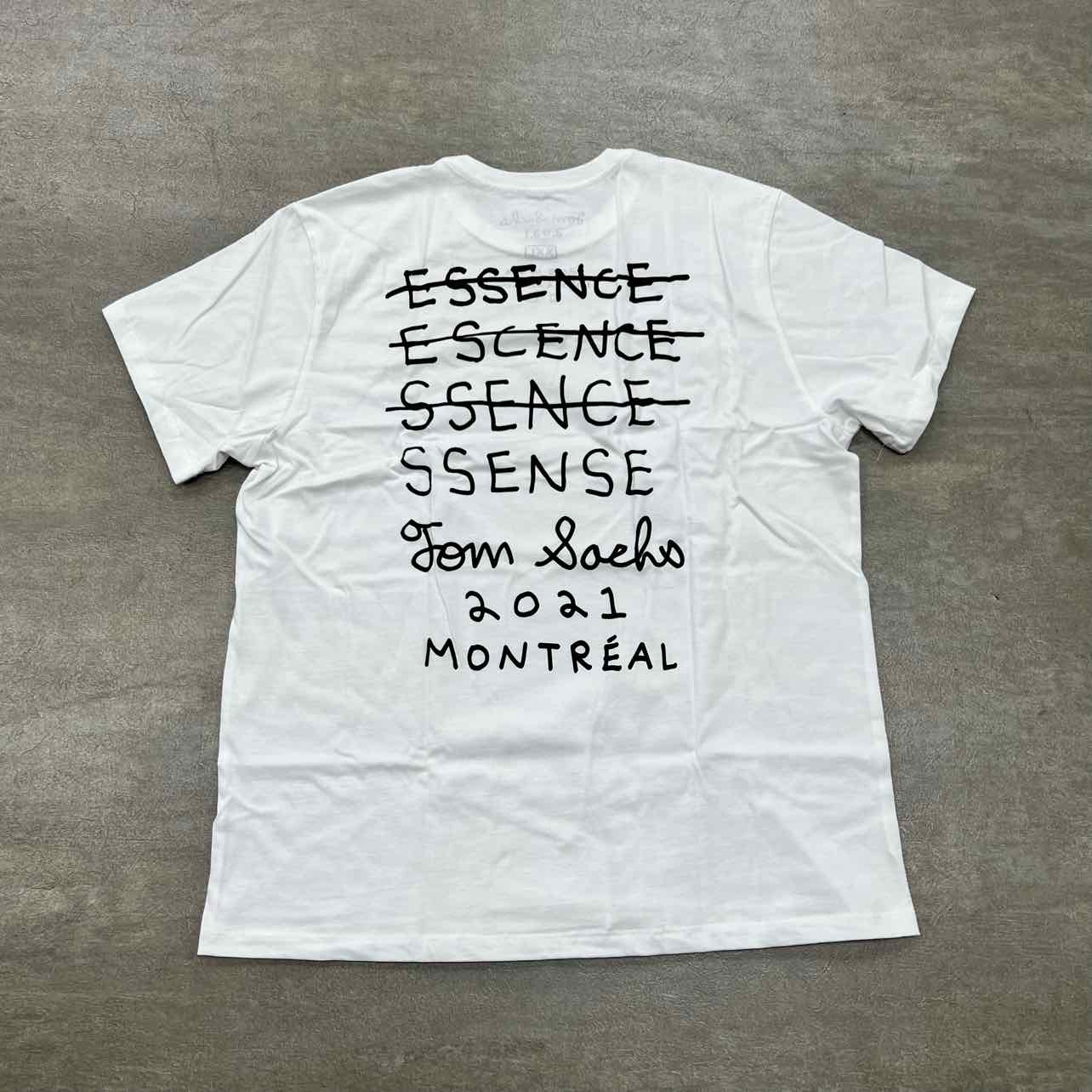 Tom Sachs T-Shirt &quot;SSENSE&quot; White New Size L