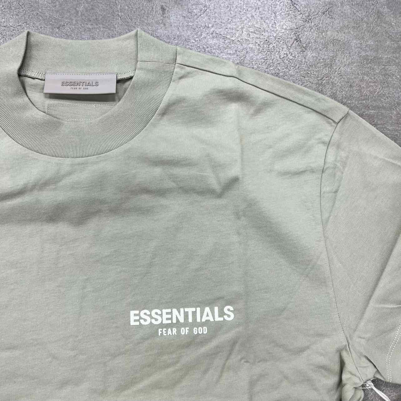 Fear of God T-Shirt "ESSENTIALS" Seafoam New Size S