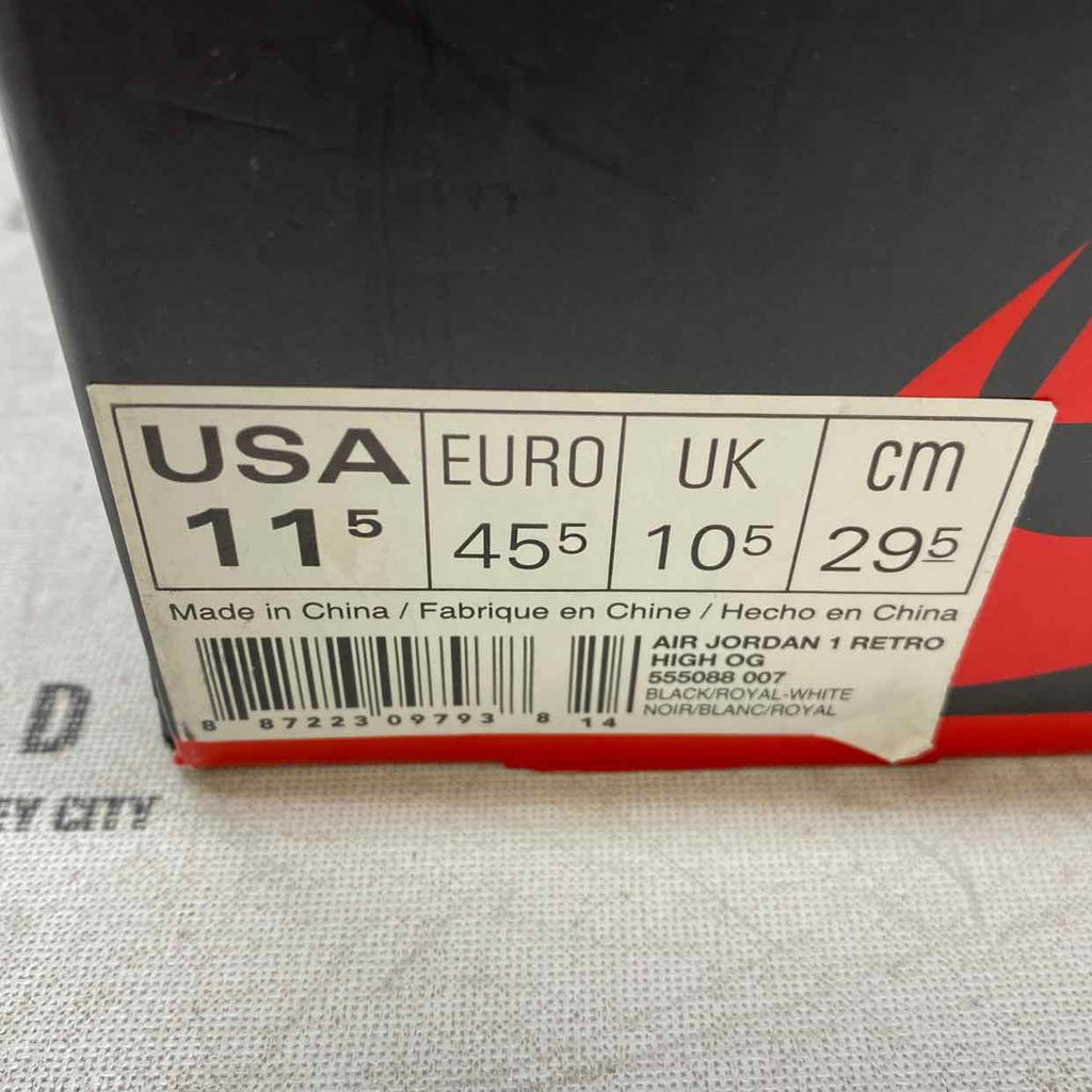 Air Jordan 1 Retro High OG "Royal" 2017 Used Size 11.5