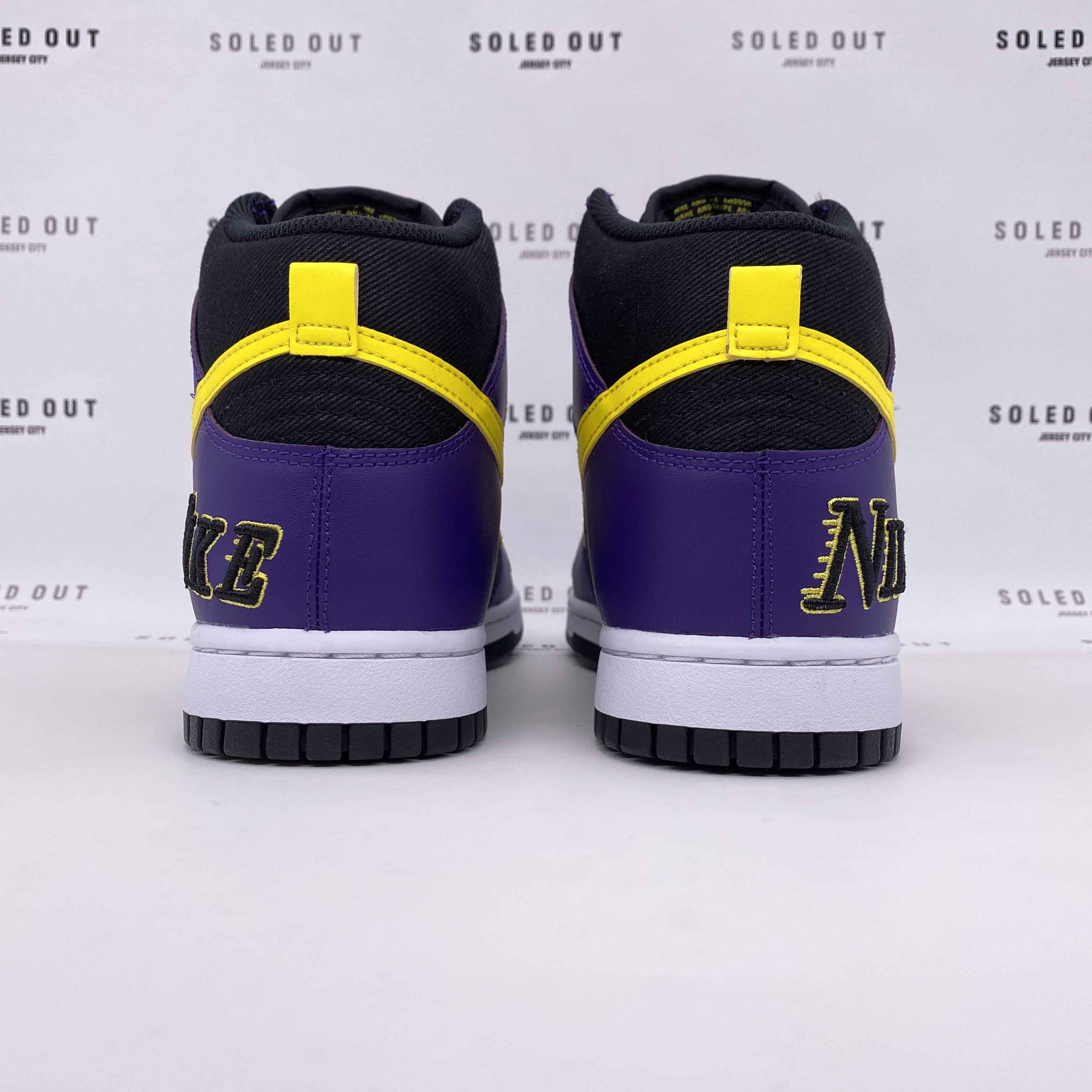 Nike Dunk High PRM "Lakers" 2021 New Size 10