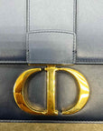 Dior Shoulder Bag "MONTAIGNE FLAP" New (Cond) Blue