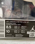 Air Jordan 2 Retro Low "Ow Black" 2021 Used Size 8.5