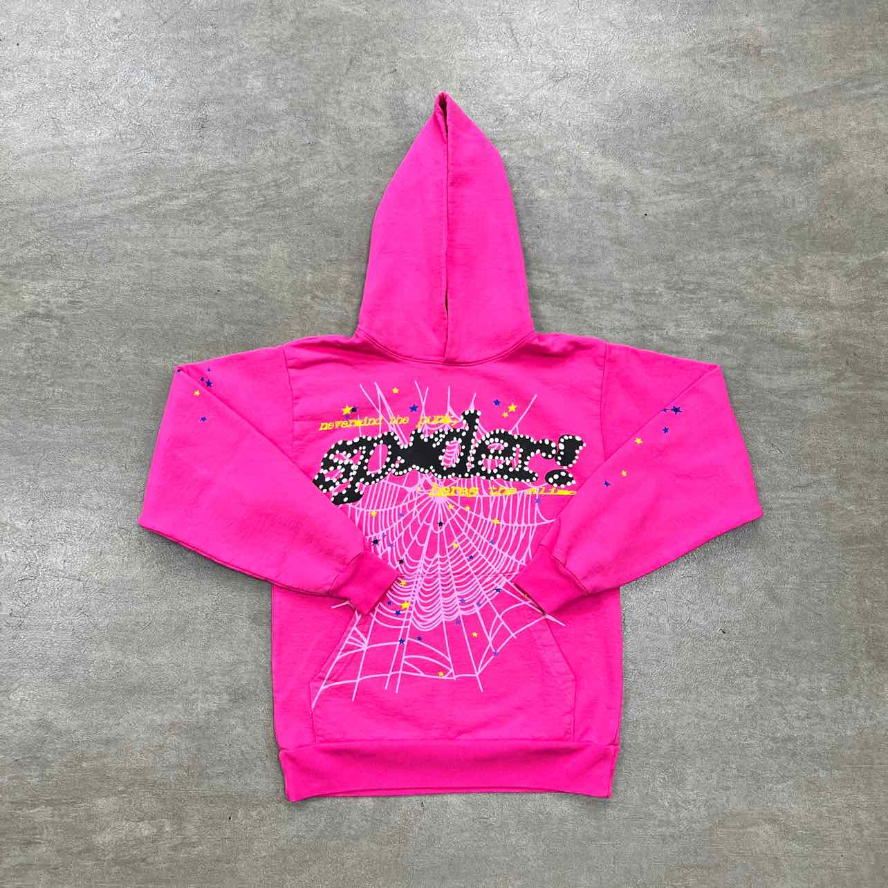 Sp5der Hoodie "P*NK" Pink New Size XL