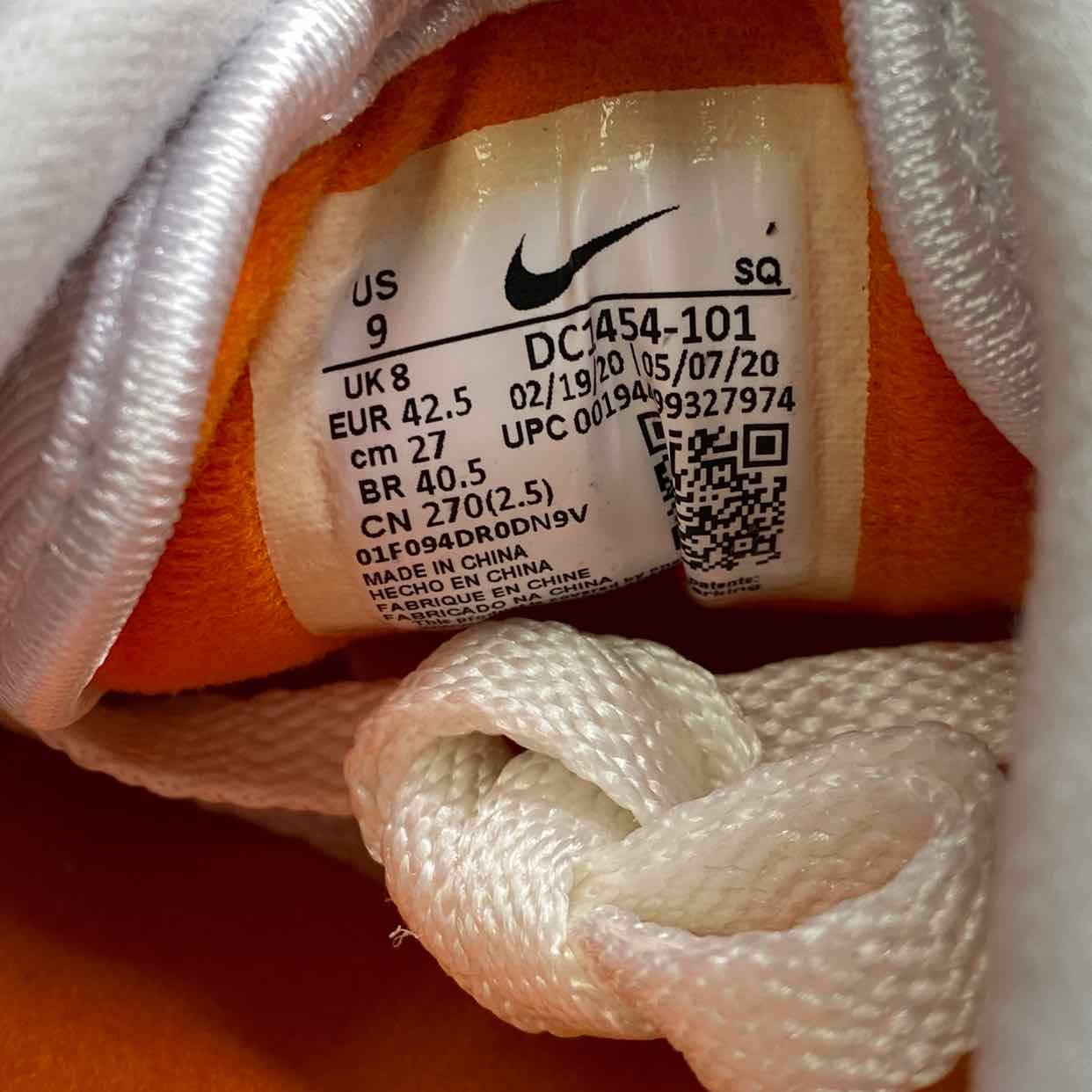 Nike Air Max 1 "Anniversary Orange" 2020 New Size 9