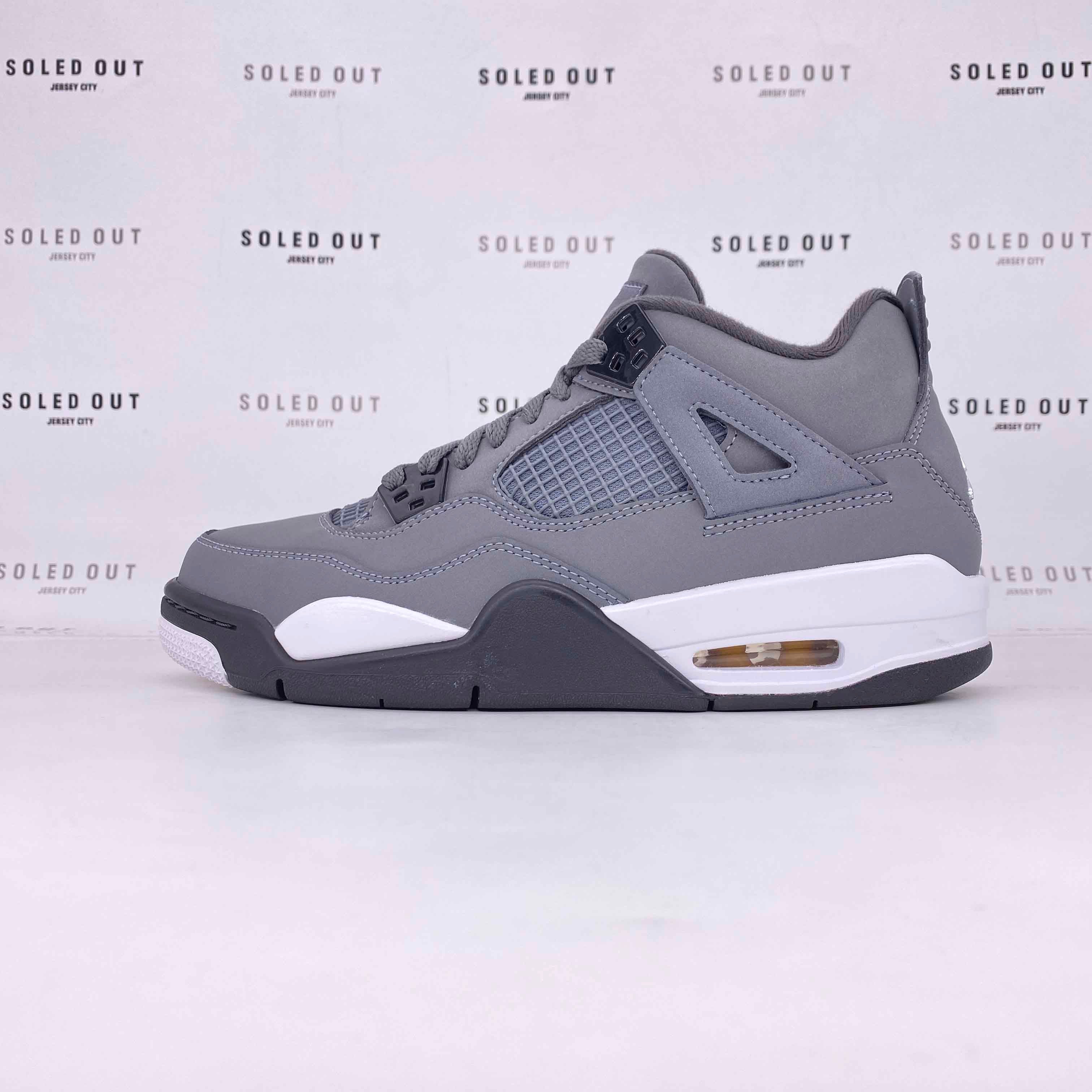 Air Jordan (GS) 4 Retro &quot;Cool Grey&quot; 2019 New Size 6.5Y