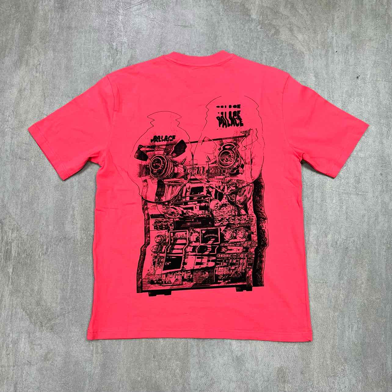 Palace T-Shirt "TRI WOBBLE" Light Red New Size L