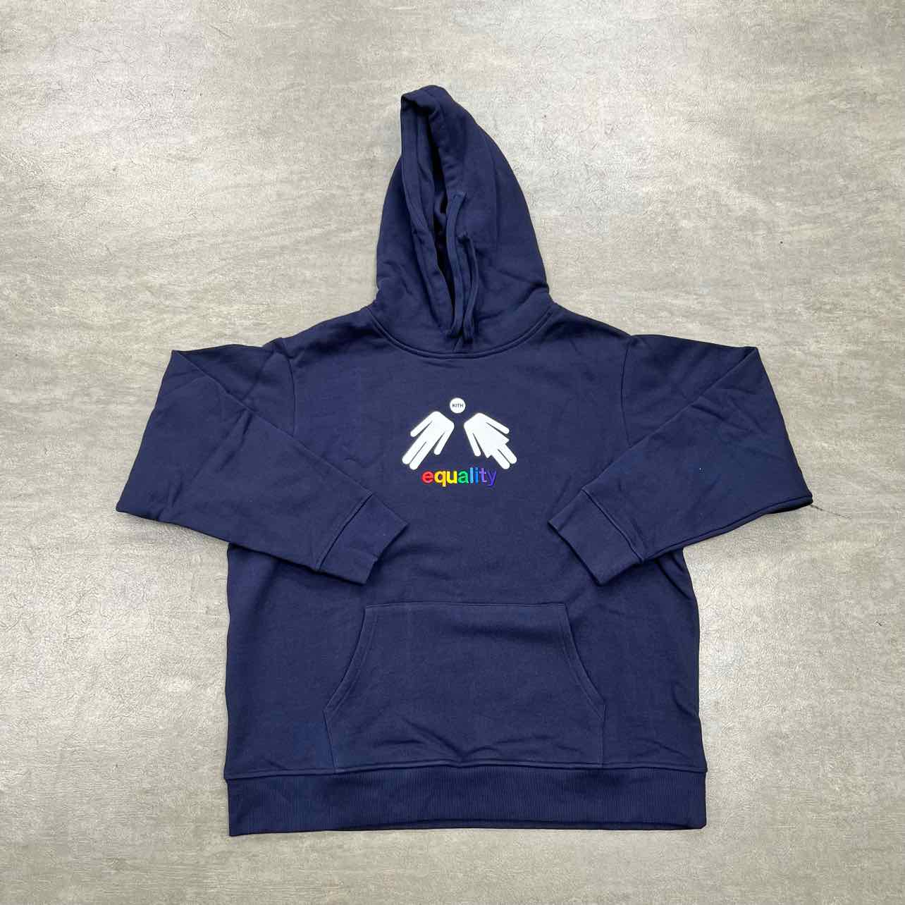 Kith Hoodie &quot;EQUALITY&quot; Navy New Size 2XL
