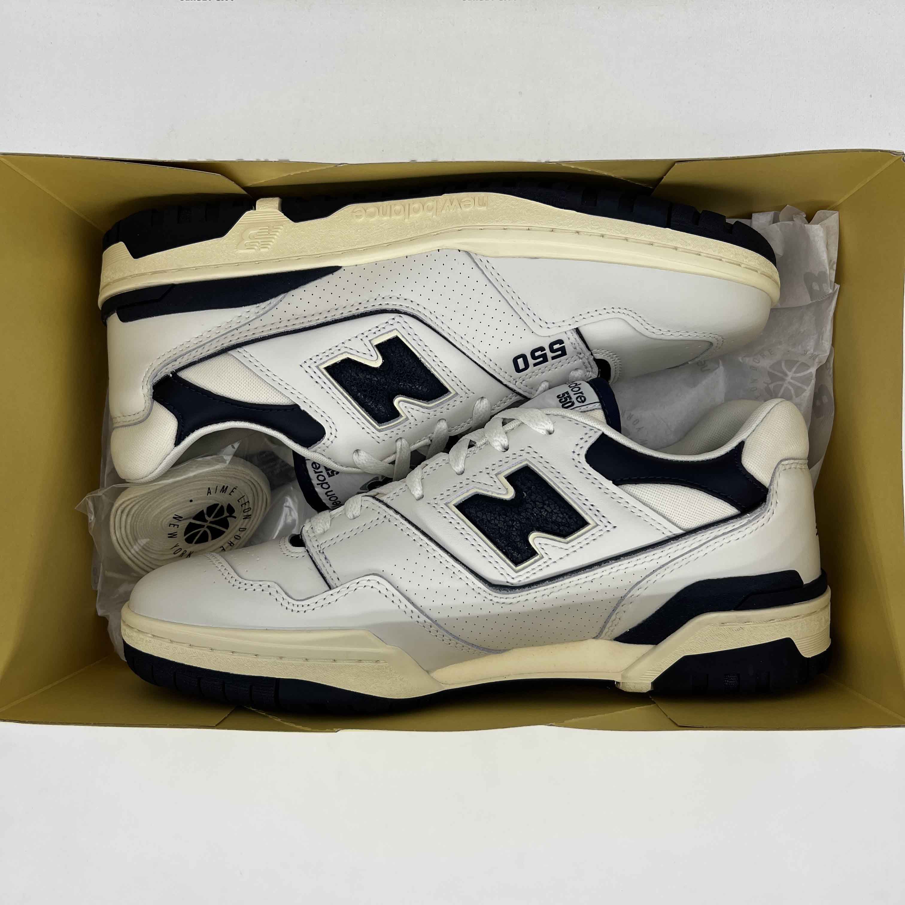 New Balance 550 &quot;White Navy&quot; 2020 New Size 7