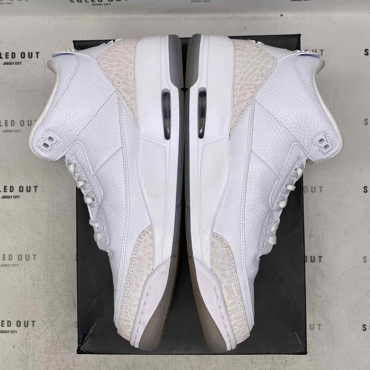 Air Jordan 3 Retro &quot;Pure White&quot; 2018 Used Size 10.5