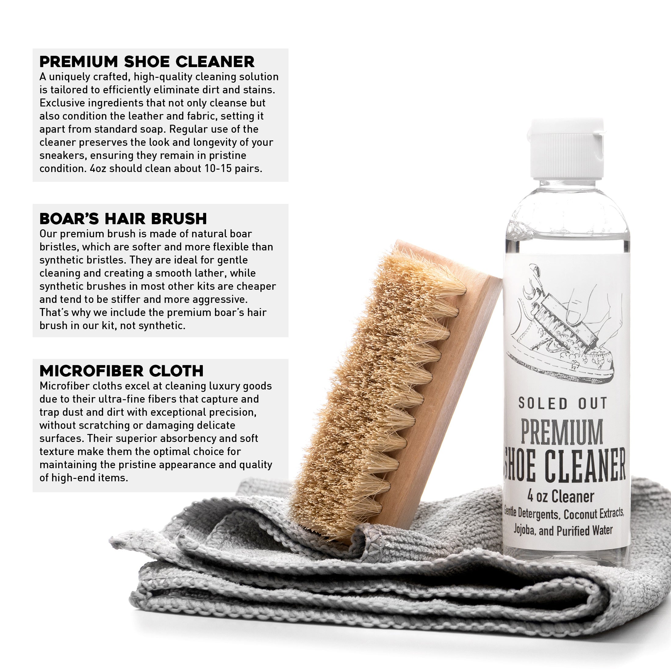 Soled Out Premium Shoe Cleaner - Kit