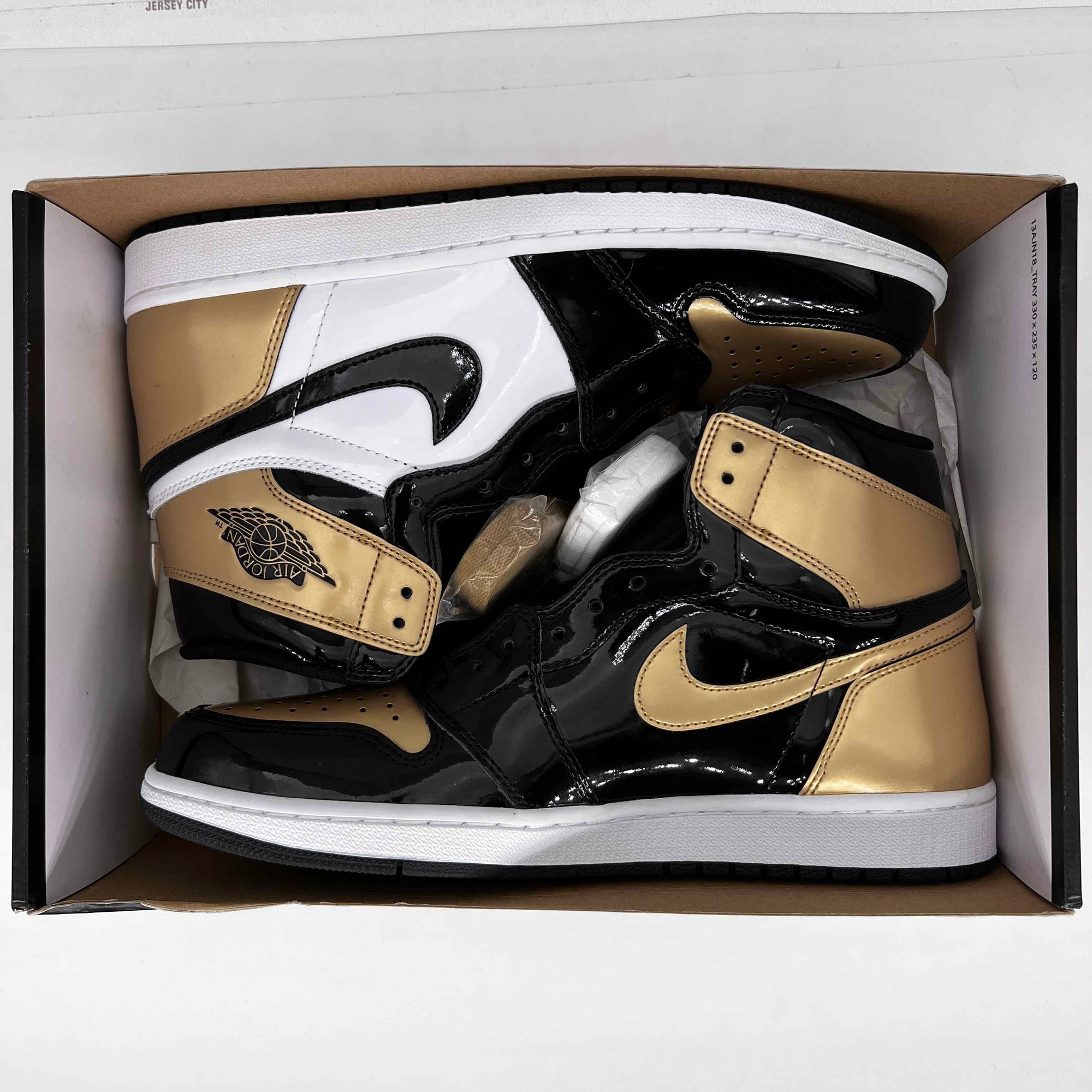 Air Jordan 1 Retro High OG &quot;Gold Toe&quot; 2018 New Size 12