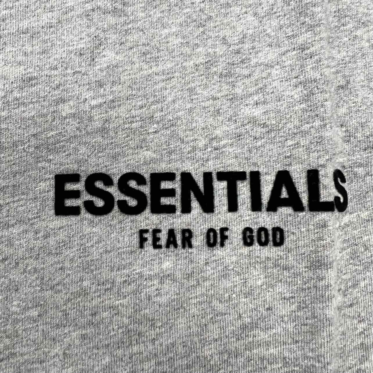 Fear of God T-Shirt &quot;ESSENTIALS&quot; Dark Oatmeal New Size XL