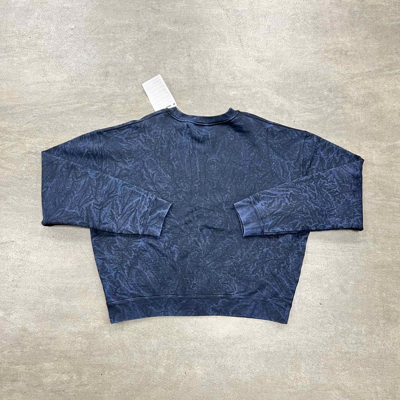 OFF-WHITE Crewneck Sweater &quot;MARBLE&quot; Blue Used Size 2XL
