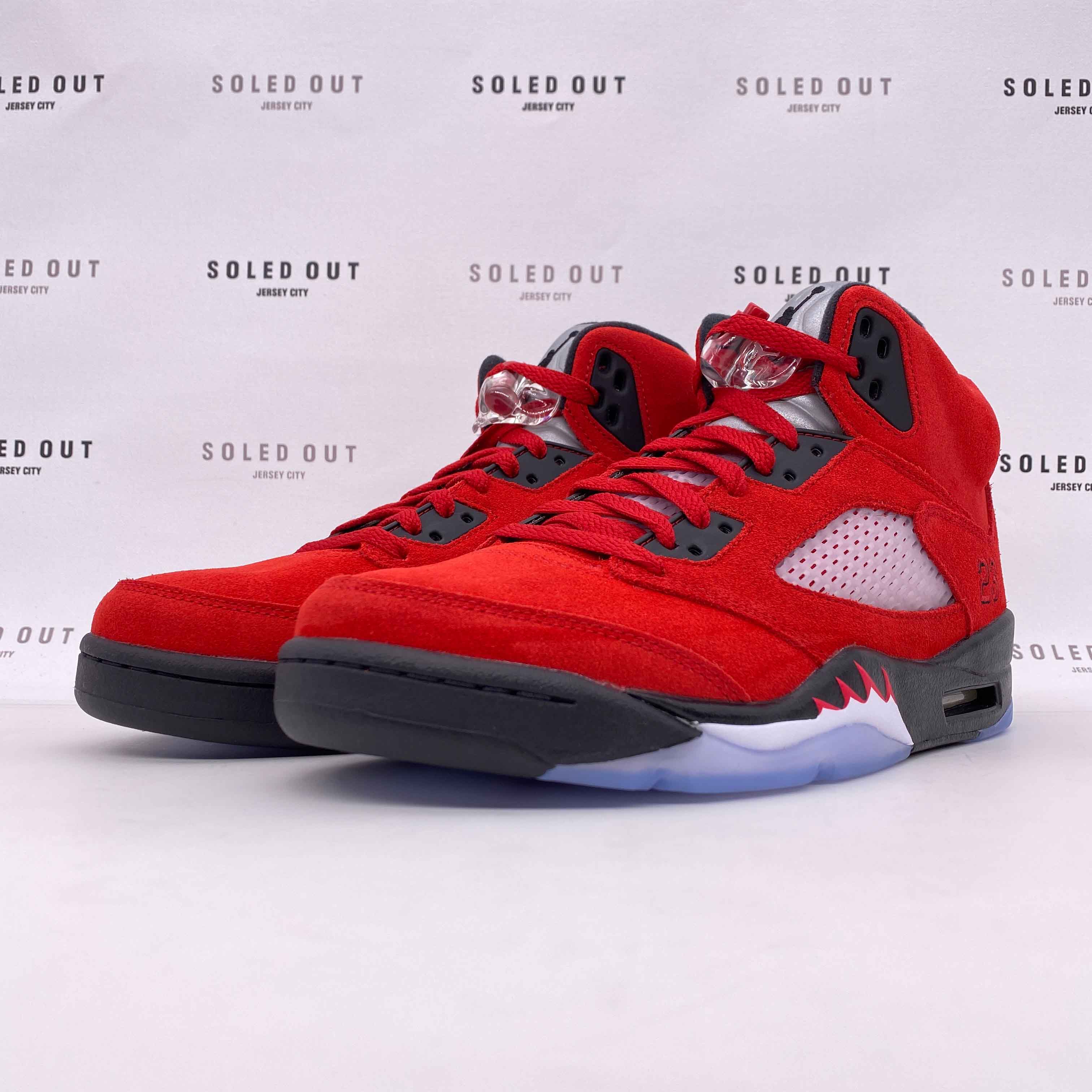 Air Jordan 5 Retro &quot;Raging Bull Red Suede&quot; 2021 New Size 10.5