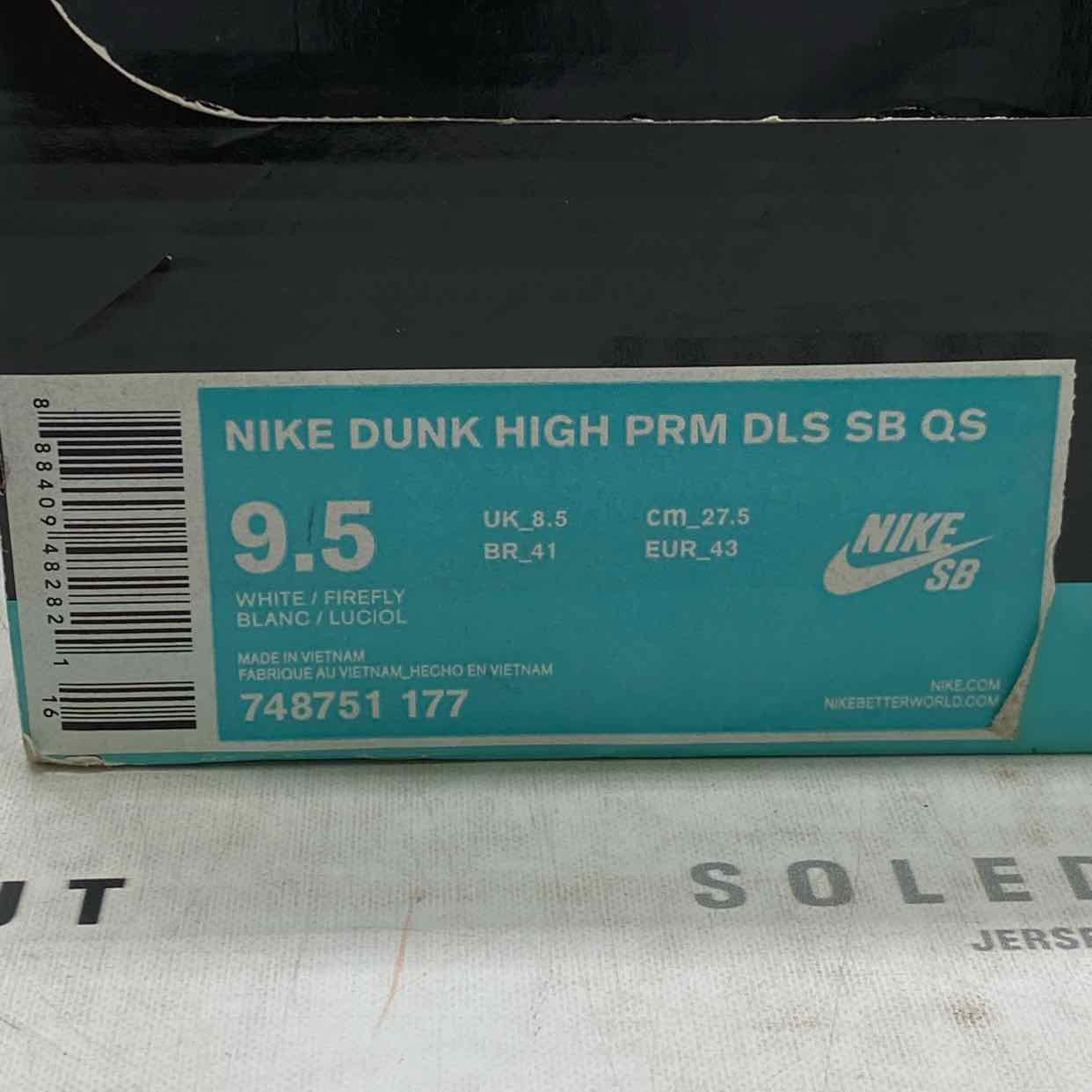 Nike SB Dunk High &quot;De La Soul&quot; 2015 Used Size 9.5