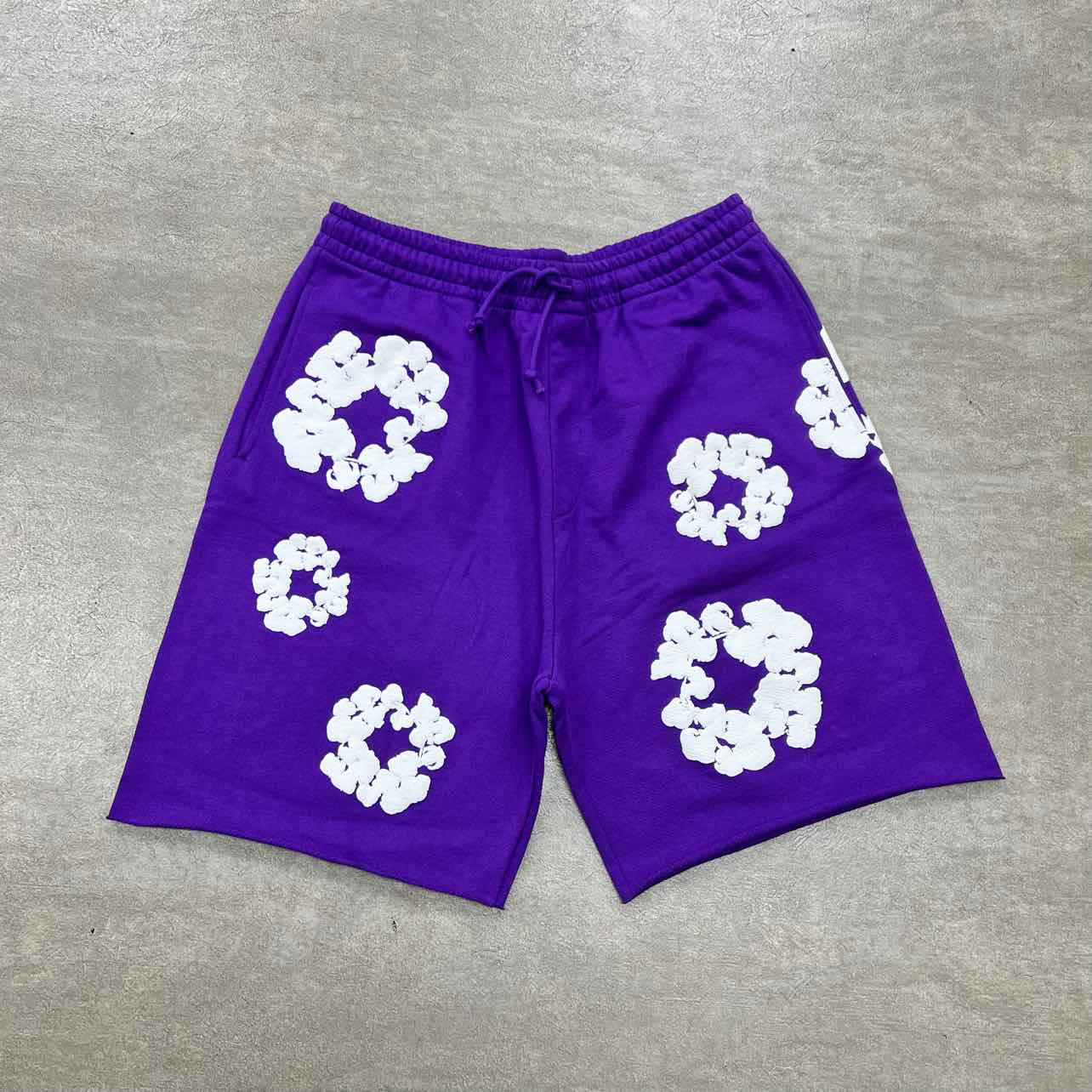 Denim Tears Shorts &quot;COTTON WREATH&quot; Purple New Size XL